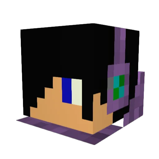 pingsim Minecraft avatar head, 3D render