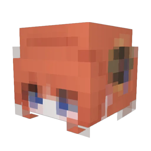 pingu__XX Minecraft avatar head, 3D render