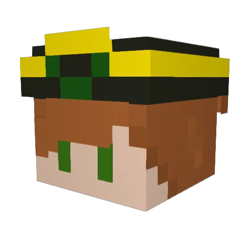 pinguimios Minecraft avatar head, 3D render