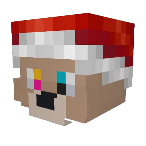pinguswest Minecraft avatar head, 3D render