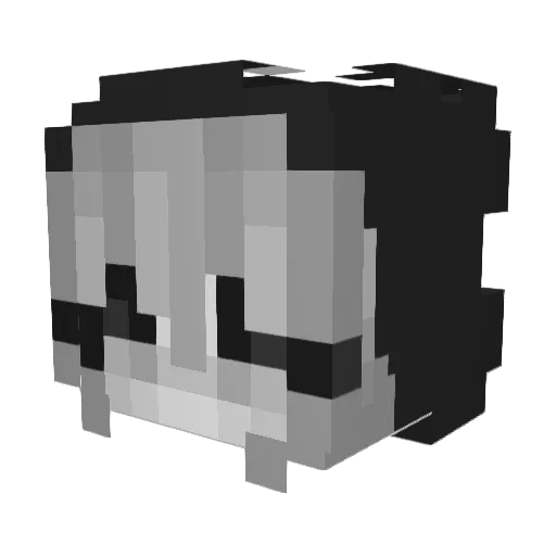 pingw_1 Minecraft avatar head, 3D render