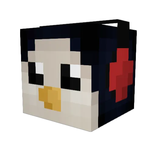 pingwin27 Minecraft avatar head, 3D render