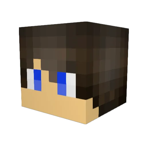 pinheadben Minecraft avatar head, 3D render
