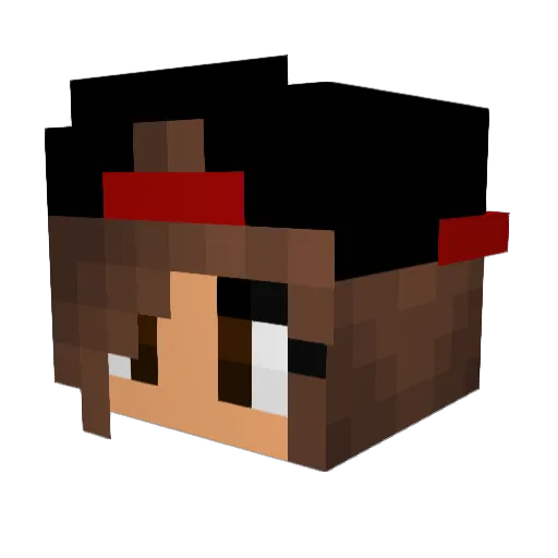 pink2211 Minecraft avatar head, 3D render