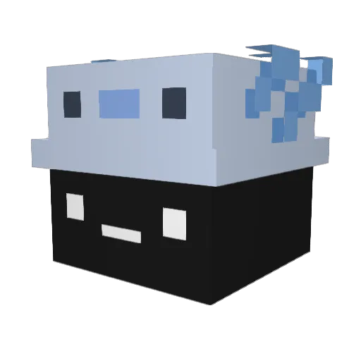 pink_serpent Minecraft avatar head, 3D render