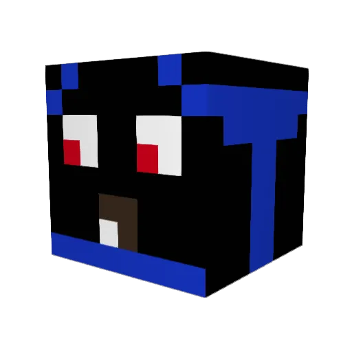 pinkbacon123 Minecraft avatar head, 3D render