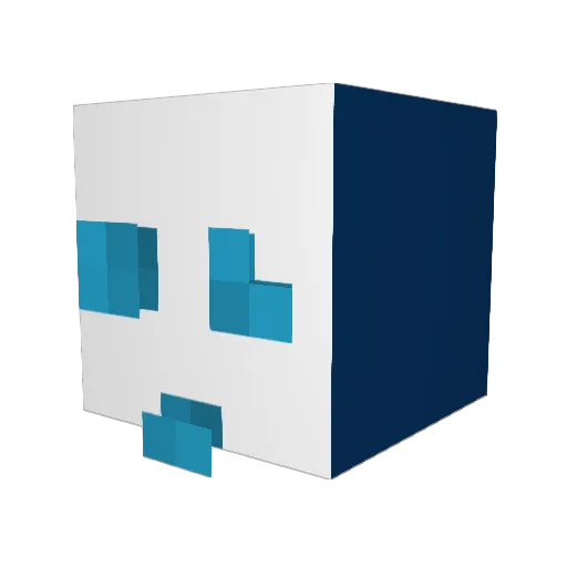 pinkbunnyqueen Minecraft avatar head, 3D render