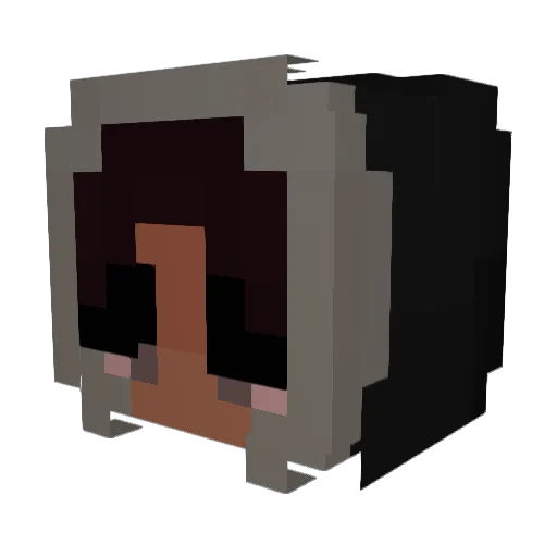 pinkchains Minecraft avatar head, 3D render