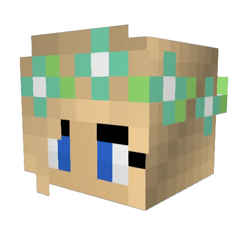 pinkcupcake07 Minecraft avatar head, 3D render