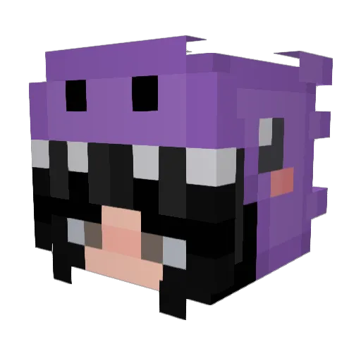 pinkdrinkmisc Minecraft avatar head, 3D render