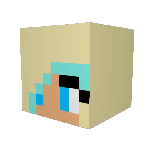 pinkiepie600 Minecraft avatar head, 3D render
