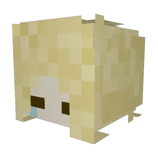 pinkiepie85 Minecraft avatar head, 3D render