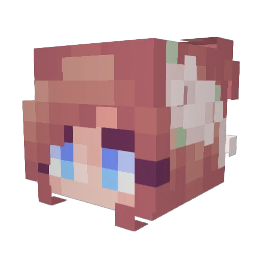 pinkiepie8 Minecraft avatar head, 3D render