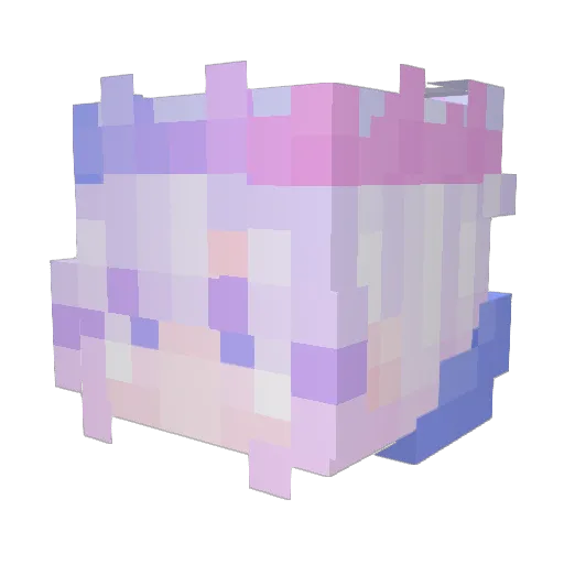 pinkkaprisun Minecraft avatar head, 3D render