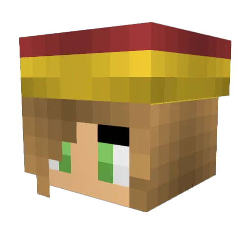 pinklemonaid80 Minecraft avatar head, 3D render