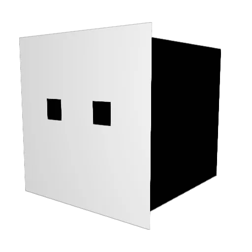 pinkpengo Minecraft avatar head, 3D render