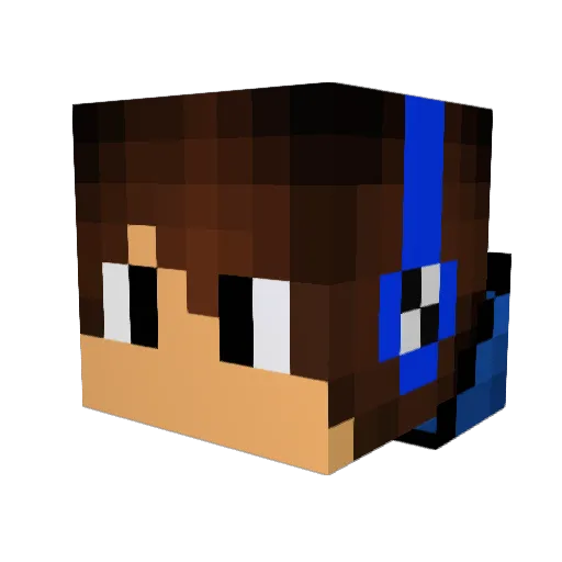 pinkralph3 Minecraft avatar head, 3D render