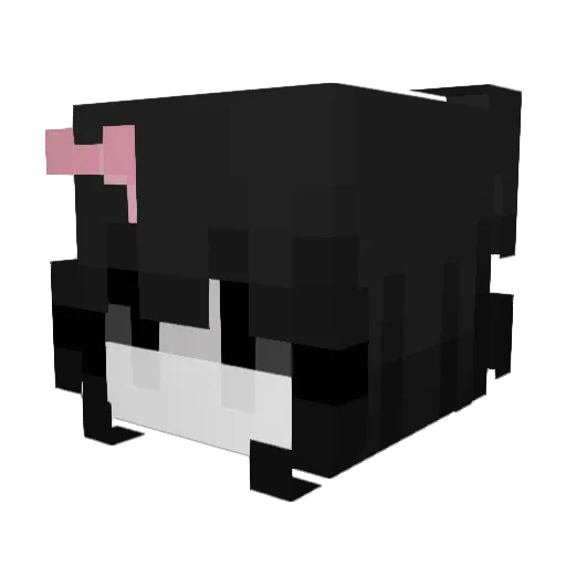pinksnack Minecraft avatar head, 3D render