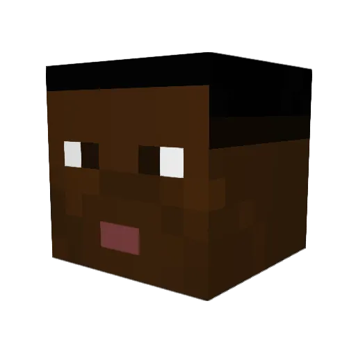 pinku_hime Minecraft avatar head, 3D render