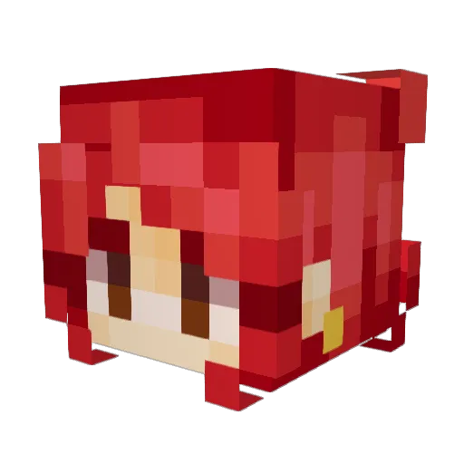 pinky04081 Minecraft avatar head, 3D render