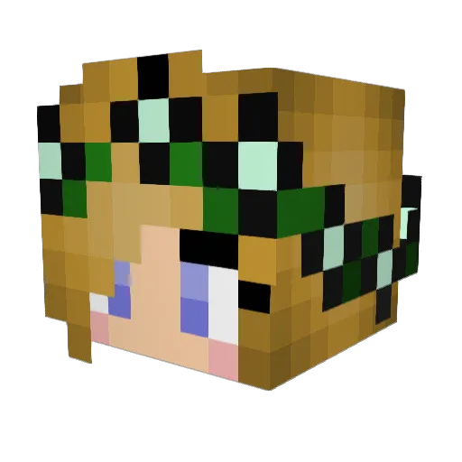 pinky1029 Minecraft avatar head, 3D render