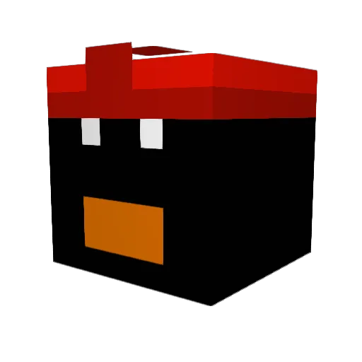 pinky676 Minecraft avatar head, 3D render