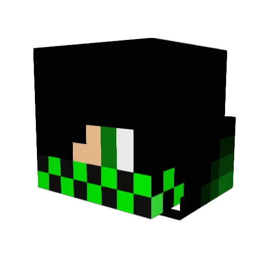 pinky_si Minecraft avatar head, 3D render