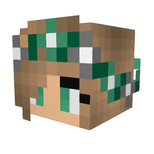 pinkyp03 Minecraft avatar head, 3D render