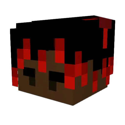pinkytostinky Minecraft avatar head, 3D render