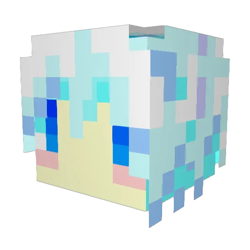 pinmaru Minecraft avatar head, 3D render