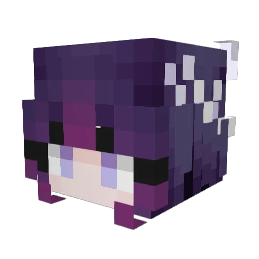 pinmiho Minecraft avatar head, 3D render