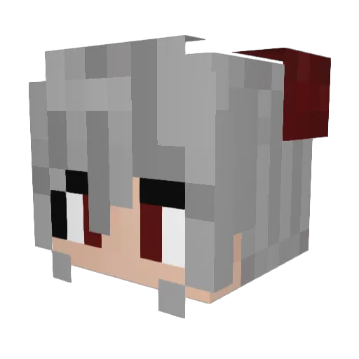 pinnan Minecraft avatar head, 3D render
