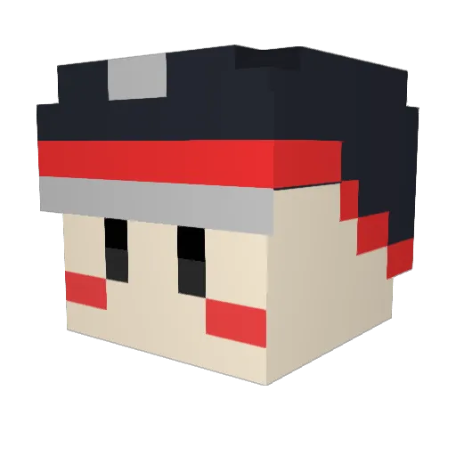pino1228 Minecraft avatar head, 3D render