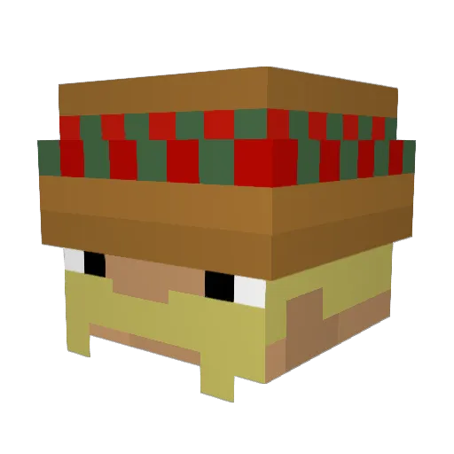 pino1337 Minecraft avatar head, 3D render