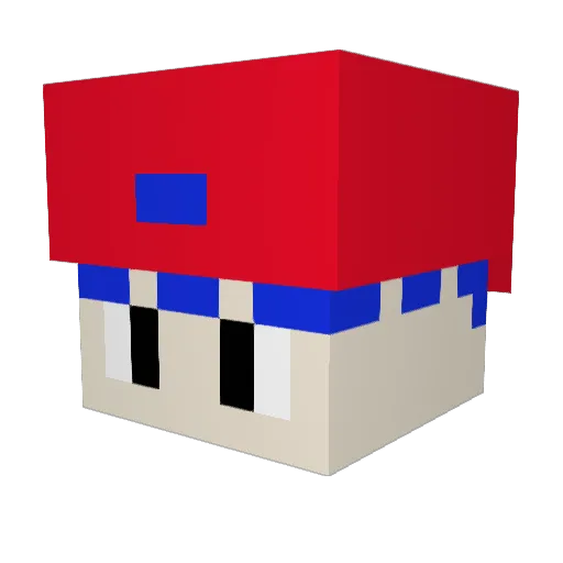 pinpin1201 Minecraft avatar head, 3D render