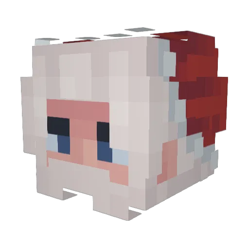 pintarj Minecraft avatar head, 3D render