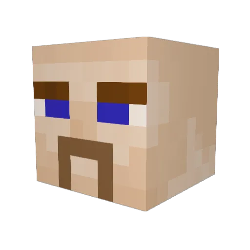 pinthyg Minecraft avatar head, 3D render