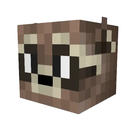pinugen Minecraft avatar head, 3D render