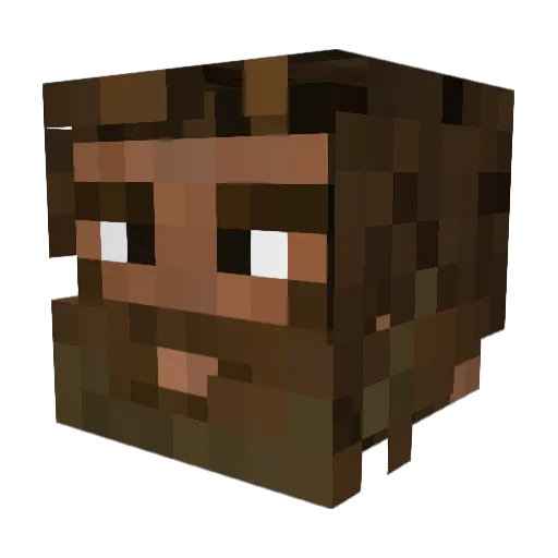 pio87 Minecraft avatar head, 3D render