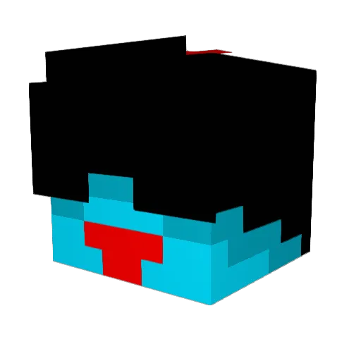 pioaa Minecraft avatar head, 3D render
