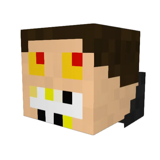 piosliw Minecraft avatar head, 3D render