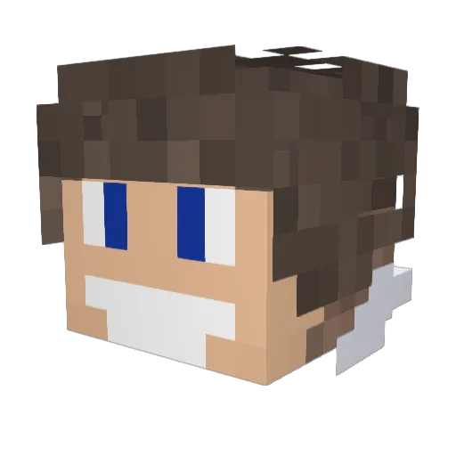 piotrek33 Minecraft avatar head, 3D render