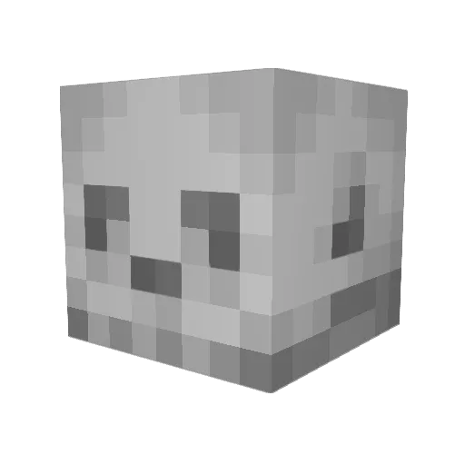 piotrowski Minecraft avatar head, 3D render