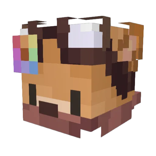 pip_connor Minecraft avatar head, 3D render