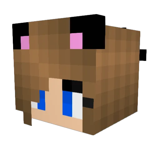 pip_squeak19 Minecraft avatar head, 3D render