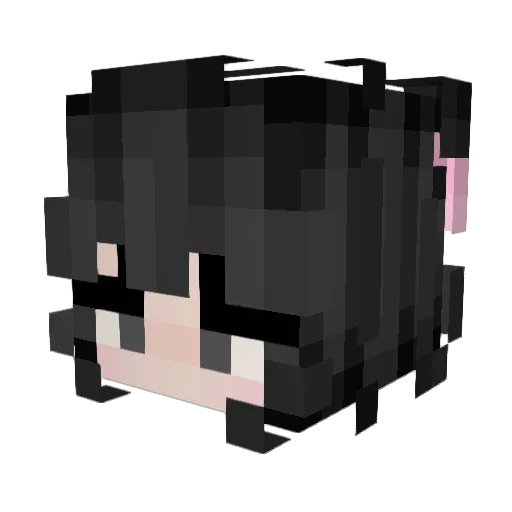 pipachana Minecraft avatar head, 3D render