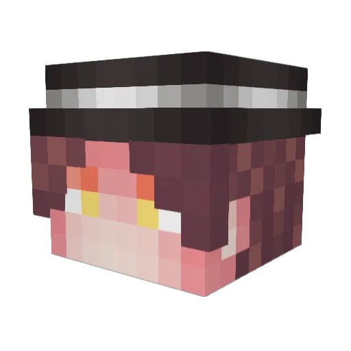 pipamaxxx Minecraft avatar head, 3D render