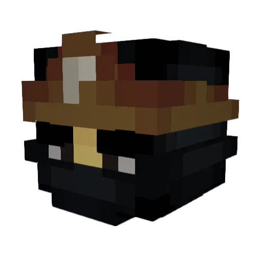 pipasaurus Minecraft avatar head, 3D render