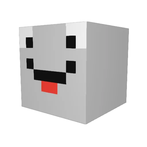 pipe22 Minecraft avatar head, 3D render