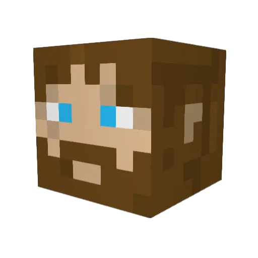 piperbloxg Minecraft avatar head, 3D render